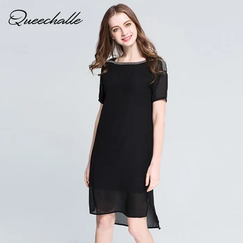 Queechalle Beading Chiffon Dress 2020 Summer Dress Women Short Sleeve Loose A-line Dresses XXL XXXL 4XL 5XL Plus Size Clothing
Queechalle Beading Chiffon Dress 2020 Summer Dress Women Short Sleeve Loose A-line Dresses XXL XXXL 4XL 5XL Plus Size Clothing