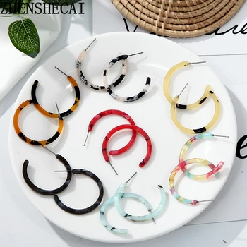 Simple Punk Circle Acrylic Leopard Boho Resin Acetate Earrings 2019 Multi-color Statement Vintage hoop Earring For Women Gift
Simple Punk Circle Acrylic Leopard Boho Resin Acetate Earrings 2019 Multi-color Statement Vintage hoop Earring For Women Gift