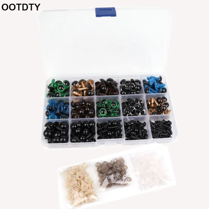 264pcs 6-12mm Safety Eyes Teddy Bear Doll Animal Felting Toy Craft Black Colorful
264pcs 6-12mm Safety Eyes Teddy Bear Doll Animal Felting Toy Craft Black Colorful