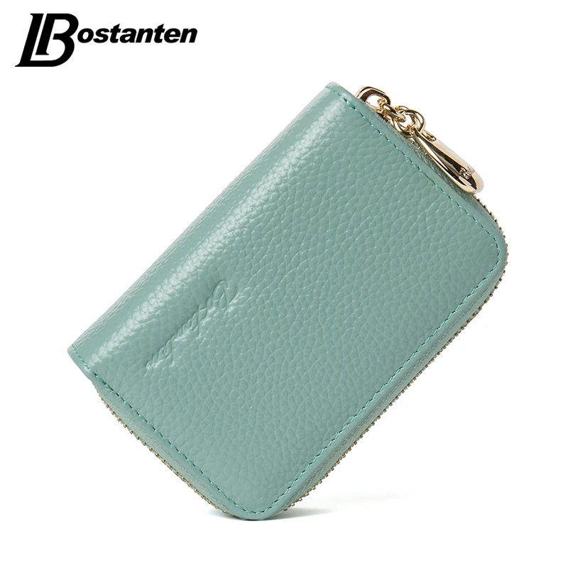 BOSTANTEN Mini Genuine Leather Wallet Bank/Name Card Holder Double Zipper Credit Card Holders Women Men ID Card Case Purses Bag
BOSTANTEN Mini Genuine Leather Wallet Bank/Name Card Holder Double Zipper Credit Card Holders Women Men ID Card Case Purses Bag