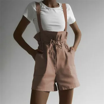 Women Mini Playsuit Jumpsuit Romper Overalls Dungarees Ladies Drawstrings Holiday Sleeveless Summer Jumpsuit Casual Bib Shorts
Women Mini Playsuit Jumpsuit Romper Overalls Dungarees Ladies Drawstrings Holiday Sleeveless Summer Jumpsuit Casual Bib Shorts