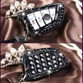 Luxury Diamond Car Key Case Cover Crystal Car Styling For BMW 2 7 series X1 16-17 X5 X6 14-17 X5M X6M Smart Remote Key Shell
Luxury Diamond Car Key Case Cover Crystal Car Styling For BMW 2 7 series X1 16-17 X5 X6 14-17 X5M X6M Smart Remote Key Shell