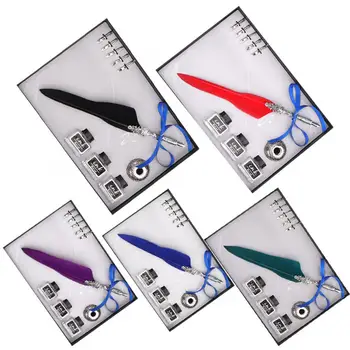 8PCS Retro Calligraphy Feather Pen ink Dip Gift Set Feather Dip Pen
8PCS Retro Calligraphy Feather Pen ink Dip Gift Set Feather Dip Pen