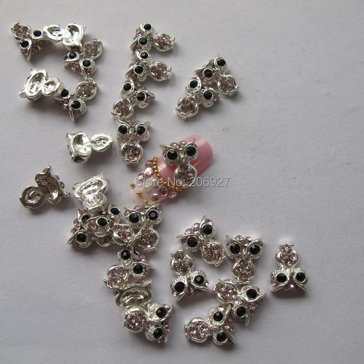 MD-219 10pcs Fancy Pink Rhinestone Silver Owl Deco Metal Charms Metal Deco Charms Nail Art
MD-219 10pcs Fancy Pink Rhinestone Silver Owl Deco Metal Charms Metal Deco Charms Nail Art