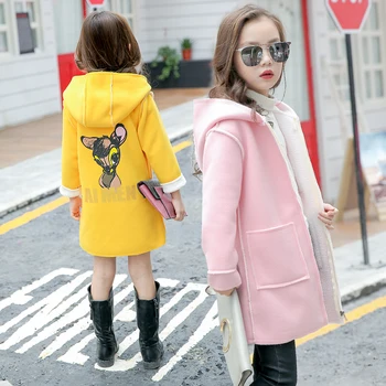 Children's Winter Jackets 2019 Girls Wool Winter Coats Child Cotton-Padded Thickening Medium-Long Outerwear Baby Winter Jackets
Children's Winter Jackets 2019 Girls Wool Winter Coats Child Cotton-Padded Thickening Medium-Long Outerwear Baby Winter Jackets