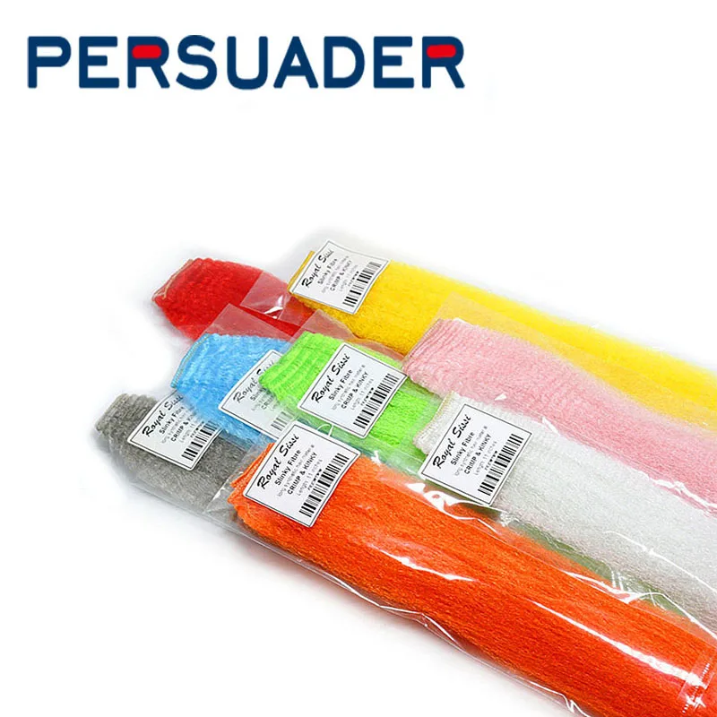 

PERSUADER 2bags crimped kinky clouser Minnow fiber saltwater fly fishing material 8optional colors long slinky synthetic hair
