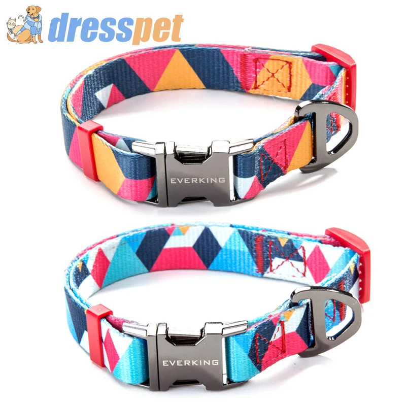 DRESSPET Pet Dog Collar Lead Nylon stainless steel Buckle Collars Anti-bite Adjustable For Small Medium Large Big Dogs
DRESSPET Pet Dog Collar Lead Nylon stainless steel Buckle Collars Anti-bite Adjustable For Small Medium Large Big Dogs