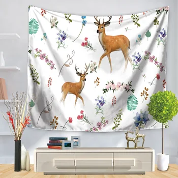 CAMMITEVER Deer Animal Tapestry Hot Sale Indian Mandala Tapestry Yoga Mat Blanket Wall Hanging Deer Tapestries Boho Bedspread
CAMMITEVER Deer Animal Tapestry Hot Sale Indian Mandala Tapestry Yoga Mat Blanket Wall Hanging Deer Tapestries Boho Bedspread
