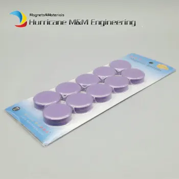Mounting Magnetic Buttons Purple Diameter 30x10 mm White Board Ferrite Magnet in Pot Ceramic Permanent Holding Magnet 10pcs
Mounting Magnetic Buttons Purple Diameter 30x10 mm White Board Ferrite Magnet in Pot Ceramic Permanent Holding Magnet 10pcs
