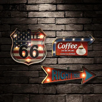 American Retro Iron Mural Bar Cafe Led Lamp Hanging Wall Coffee Decoration Tin Painting Home Furnishing Night Light Wall Lamps
American Retro Iron Mural Bar Cafe Led Lamp Hanging Wall Coffee Decoration Tin Painting Home Furnishing Night Light Wall Lamps