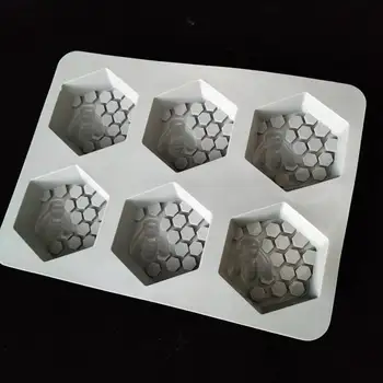 Silicone molds cake chocolate making tools honey honeycomb bee 6 hole DIY handmade soap making mold bath soap mould aroma stone
Silicone molds cake chocolate making tools honey honeycomb bee 6 hole DIY handmade soap making mold bath soap mould aroma stone