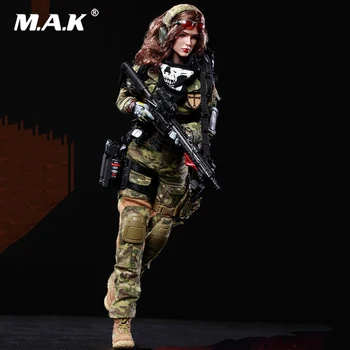 

1/6 Collectible Full Set FS-73015 Female Camouflage Hunter Shooter MC War Angela Soldier Action Figure Model for Fans Gifts