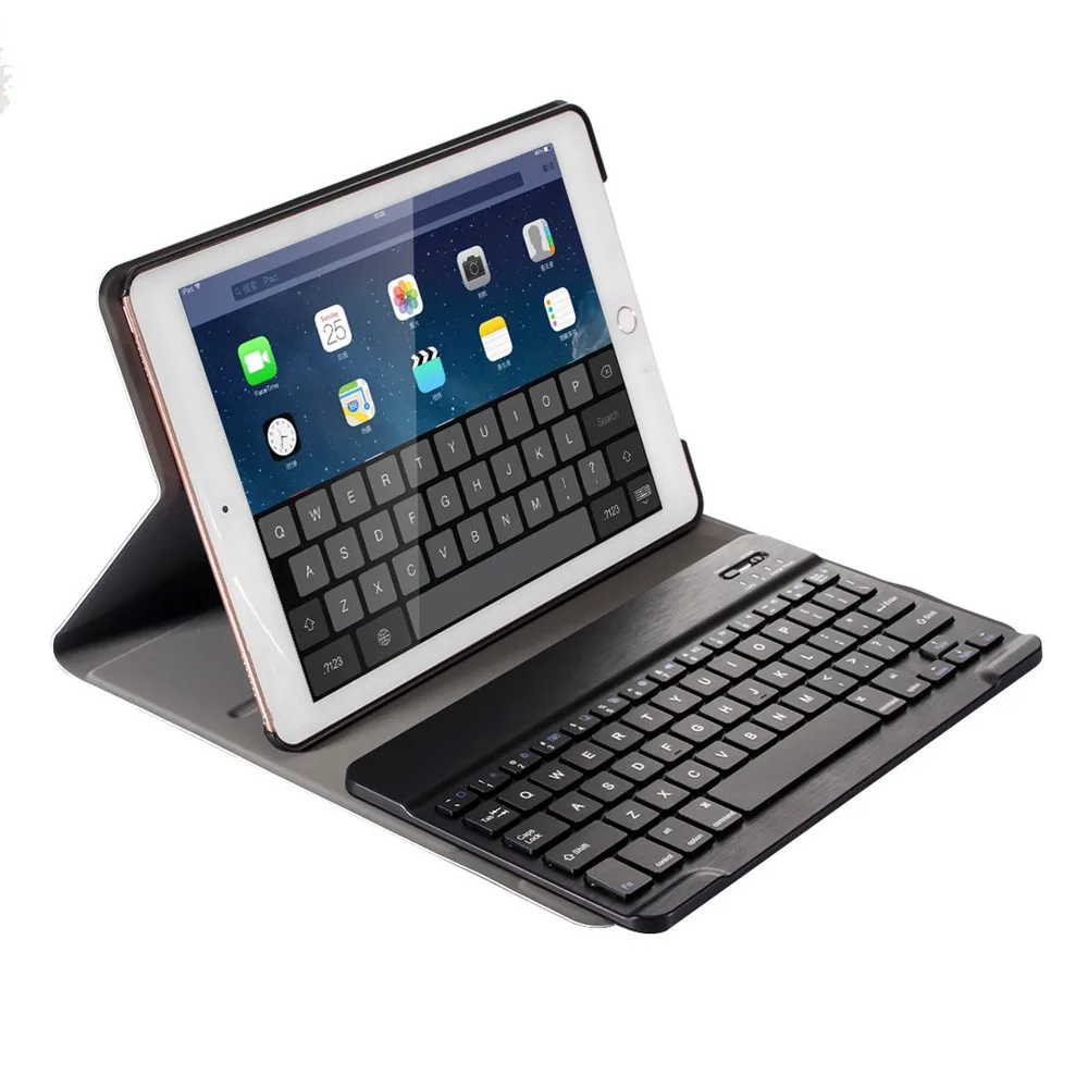For iPad 9.7 2018 A1893 A1954 2 in 1 Detachable Wireless Bluetooth 3.0 Keyboard+Slim Smart Folio Stand PU Leather Case Cover | Компьютеры