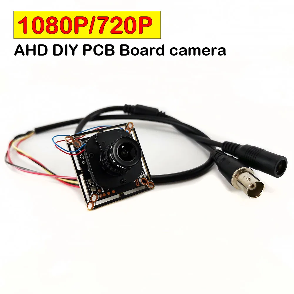 

1080P 720P AHD DIY PCB Board camera Module CCTV Security Camera with HD 3.6mm Lens support for IR LED 2MP 1MP AHD Camera