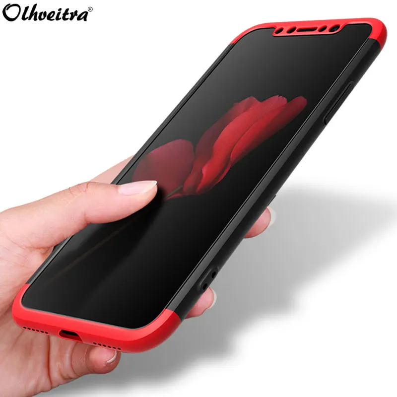 360 Degree Full Cover For iPhone X Case 3 In 1 Hard PC Phone Case + Tempered Glass Protector Original Case For iPhone X Fundas
360 Degree Full Cover For iPhone X Case 3 In 1 Hard PC Phone Case + Tempered Glass Protector Original Case For iPhone X Fundas