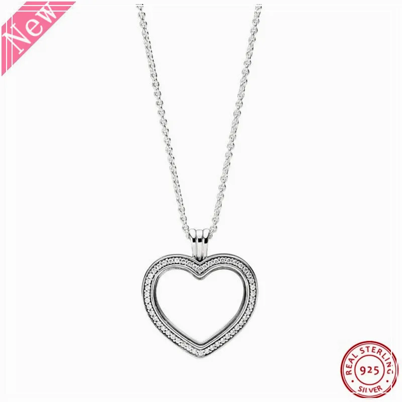 60cm Medium Stone-Studded Sparkling Floating Heart Locket Pendant Necklaces for Women Jewelry in Real 925 Sterling Silver FLN069
60cm Medium Stone-Studded Sparkling Floating Heart Locket Pendant Necklaces for Women Jewelry in Real 925 Sterling Silver FLN069