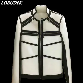 Male Super Star Splice White Jacket Korean Slim Costume Fanshion Singer Dancer Show Party Nightclub Stage Bra Dj Performance
Male Super Star Splice White Jacket Korean Slim Costume Fanshion Singer Dancer Show Party Nightclub Stage Bra Dj Performance