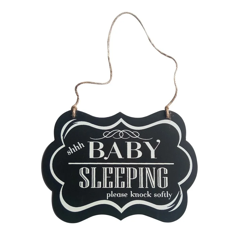 1pcs Baby Sleeping Letters Printed Bedroom Door Wooden Hanging Sign Board Home Decor
1pcs Baby Sleeping Letters Printed Bedroom Door Wooden Hanging Sign Board Home Decor