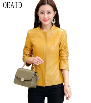 2019 New Plus size Leather Jacket Women Short Slim Spring And Autumn Leather Coat Women Outerwear Black OEAID
2019 New Plus size Leather Jacket Women Short Slim Spring And Autumn Leather Coat Women Outerwear Black OEAID