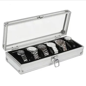 6 Grid Slots Aluminium Luxury Brand Watch Box Watches Case Jewelry Decoration Storage Holder Organizer
6 Grid Slots Aluminium Luxury Brand Watch Box Watches Case Jewelry Decoration Storage Holder Organizer