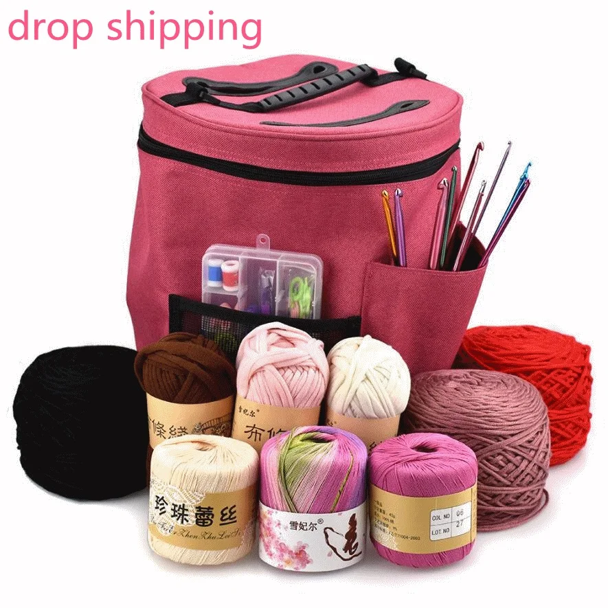Oxford Cloth Bag Lightweight Portable Yarn Crochet Thread storage organizer clothes Tote Basket Drop shipping 4.10
Oxford Cloth Bag Lightweight Portable Yarn Crochet Thread storage organizer clothes Tote Basket Drop shipping 4.10