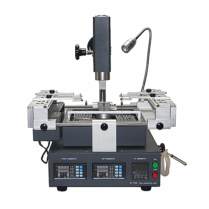 HT-T300 hot air BGA Rework Station BGA Machine 3 zones panel control with softare control
HT-T300 hot air BGA Rework Station BGA Machine 3 zones panel control with softare control