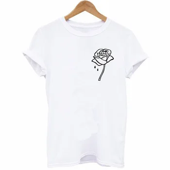Vintage Rose Print T Shirt Women Short Sleeve O Neck Loose Tshirt 2019 Summer Women Tee Shirt Tops Camisetas Mujer
Vintage Rose Print T Shirt Women Short Sleeve O Neck Loose Tshirt 2019 Summer Women Tee Shirt Tops Camisetas Mujer