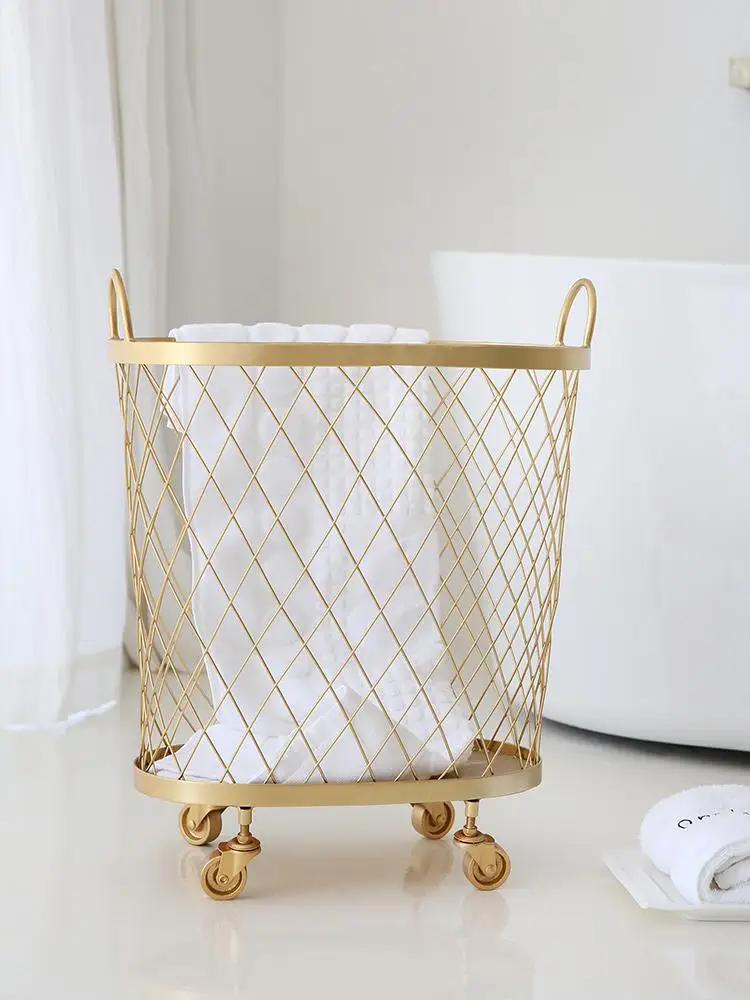 Nordic wrought iron toy clothing storage basket bathroom hamper laundry basket laundry basket household basket
Nordic wrought iron toy clothing storage basket bathroom hamper laundry basket laundry basket household basket