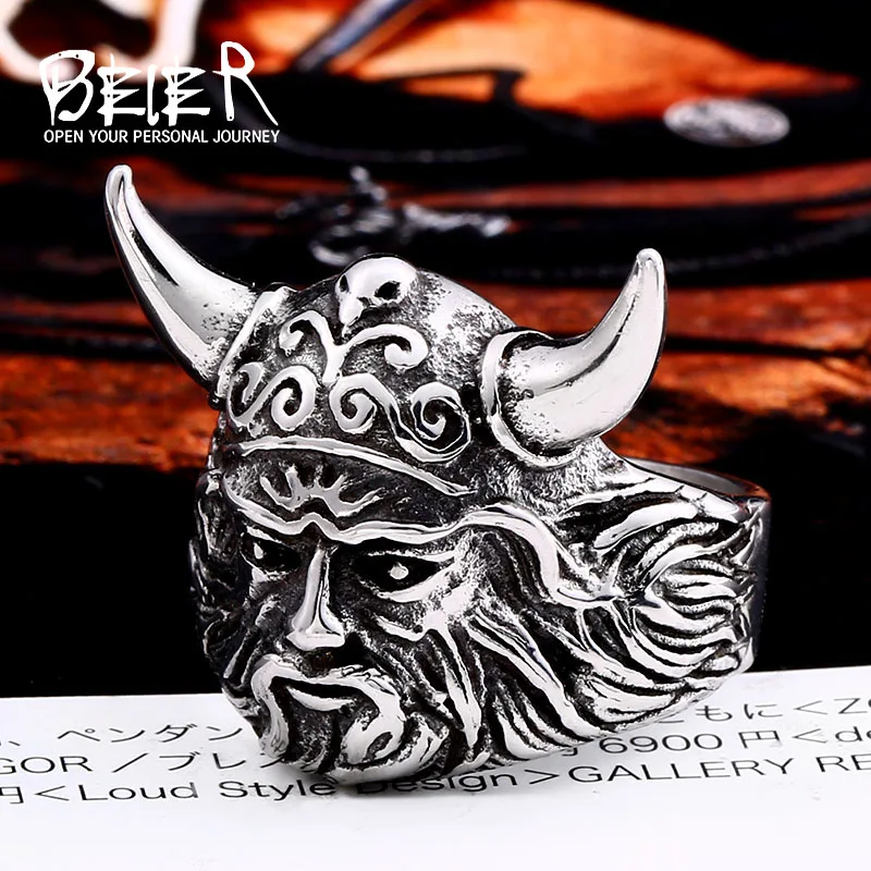 BEIER 316L stainless steel nose Vikings Odin 's Symbol man ring scandinavian Myth jewelry Amulet Vintage LLSMR005R
BEIER 316L stainless steel nose Vikings Odin 's Symbol man ring scandinavian Myth jewelry Amulet Vintage LLSMR005R