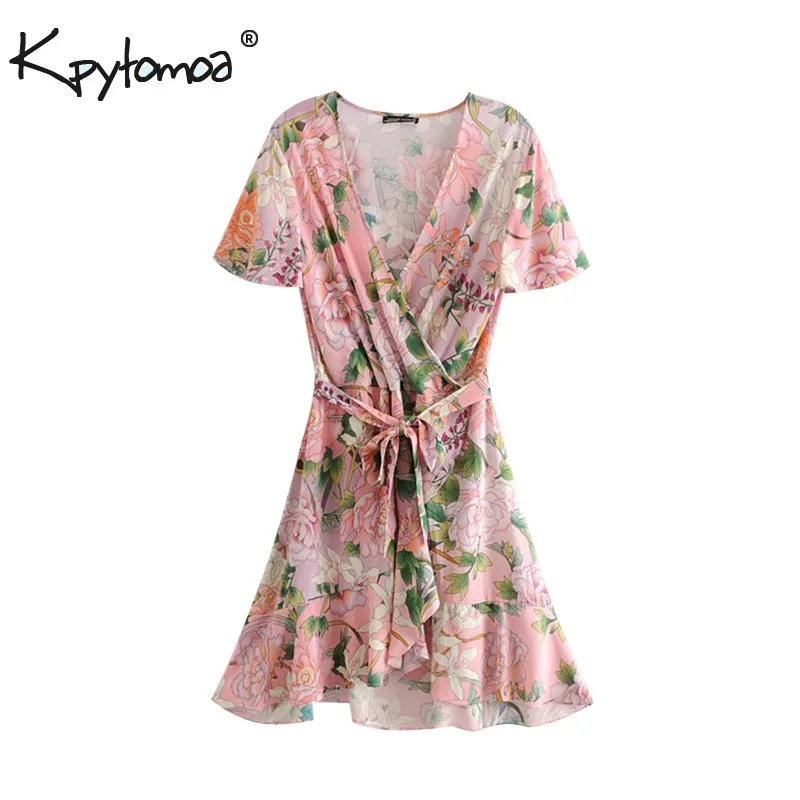 Boho Chic Summer Vintage Floral Print Wrap Ruffle Mini Dress Women 2019 Fashion V Neck Short Sleeve Beach Dresses Vestidos Mujer
Boho Chic Summer Vintage Floral Print Wrap Ruffle Mini Dress Women 2019 Fashion V Neck Short Sleeve Beach Dresses Vestidos Mujer