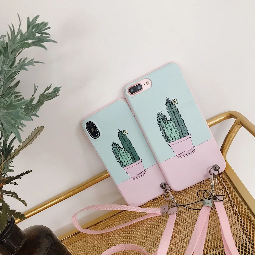 Hazy beauty For Iphone X Case Luxury Cactus Hang Rope Patterned Silicone Soft Cases For iPhone 7 8 6s plus Cover phone shell bag
Hazy beauty For Iphone X Case Luxury Cactus Hang Rope Patterned Silicone Soft Cases For iPhone 7 8 6s plus Cover phone shell bag