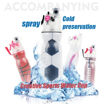 Ball games sports kettle, PE double-layer cold spray water cup, outdoor fitness cooling kettle
Ball games sports kettle, PE double-layer cold spray water cup, outdoor fitness cooling kettle