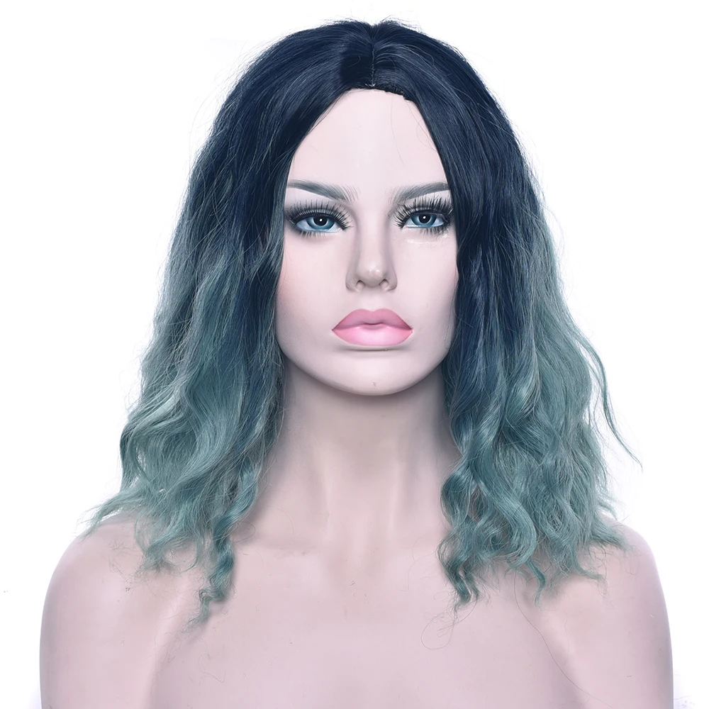 Soowee Black To Green Curly Short Wig Synthetic Hair Party Hair Black Pink Purple Hairpiece Cosplay Wigs for Women
Soowee Black To Green Curly Short Wig Synthetic Hair Party Hair Black Pink Purple Hairpiece Cosplay Wigs for Women