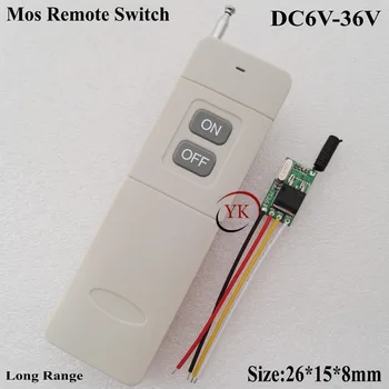 DC 9V Mini Remote Control Switch DC6V-36V 7.4 6V 9V 12V 16V 24V 28V 36V Input Output Power Remote ON OFF Long Range Transmitter
DC 9V Mini Remote Control Switch DC6V-36V 7.4 6V 9V 12V 16V 24V 28V 36V Input Output Power Remote ON OFF Long Range Transmitter