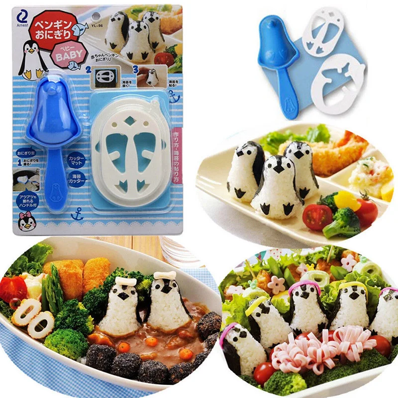 1pc Creative Kitchen Sushi Decorating Mold Tools Kitchen Cute Penguin Sushi Maker Mold Sandwich Rice Ball Mould Bento Punch Tool
1pc Creative Kitchen Sushi Decorating Mold Tools Kitchen Cute Penguin Sushi Maker Mold Sandwich Rice Ball Mould Bento Punch Tool