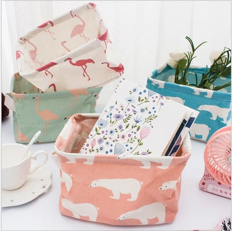Pink Flamingos Cotton Linen Desktop Storage Organizer Sundries Storage Box Cabinet Underwear Jewelry Cosmetic Storage Basket
Pink Flamingos Cotton Linen Desktop Storage Organizer Sundries Storage Box Cabinet Underwear Jewelry Cosmetic Storage Basket