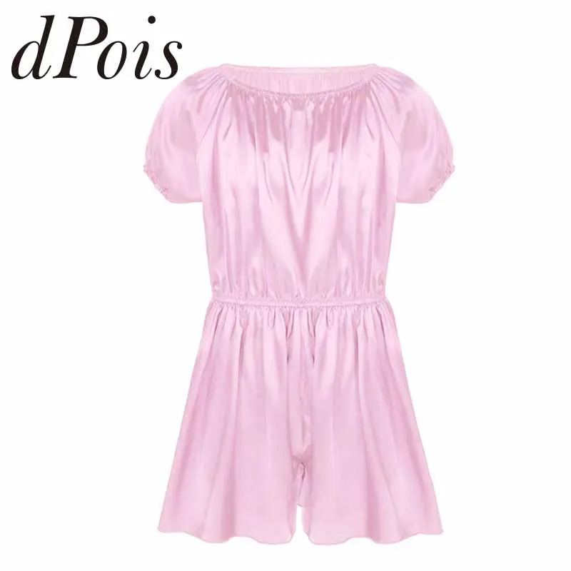 Mens Sissy Lingerie Short Sleeve Elastic Neckline and Waist Soft Shiny Frilly Satin Dress Pants Nightwear Gay Male Girly Pajamas
Mens Sissy Lingerie Short Sleeve Elastic Neckline and Waist Soft Shiny Frilly Satin Dress Pants Nightwear Gay Male Girly Pajamas