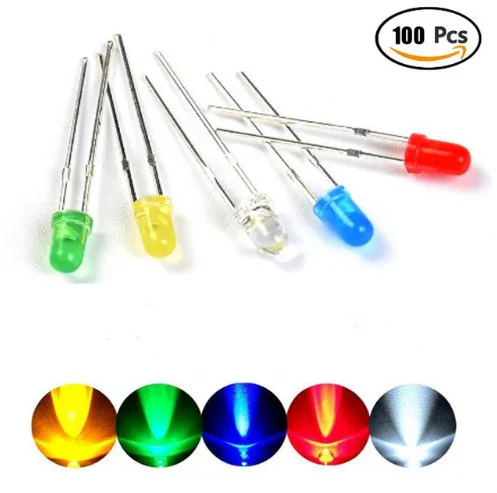 100PCS 5MM LED diode light diy kit led light-emitting led set assorted kit Red Yellow Green Blue White kit electronique
100PCS 5MM LED diode light diy kit led light-emitting led set assorted kit Red Yellow Green Blue White kit electronique