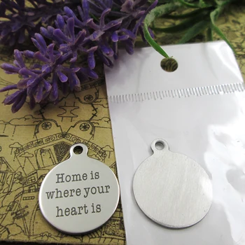 20pcs--" home is where your heart is"stainless steel charms more style for choosing DIY Charms pendants for necklace
20pcs--" home is where your heart is"stainless steel charms more style for choosing DIY Charms pendants for necklace
