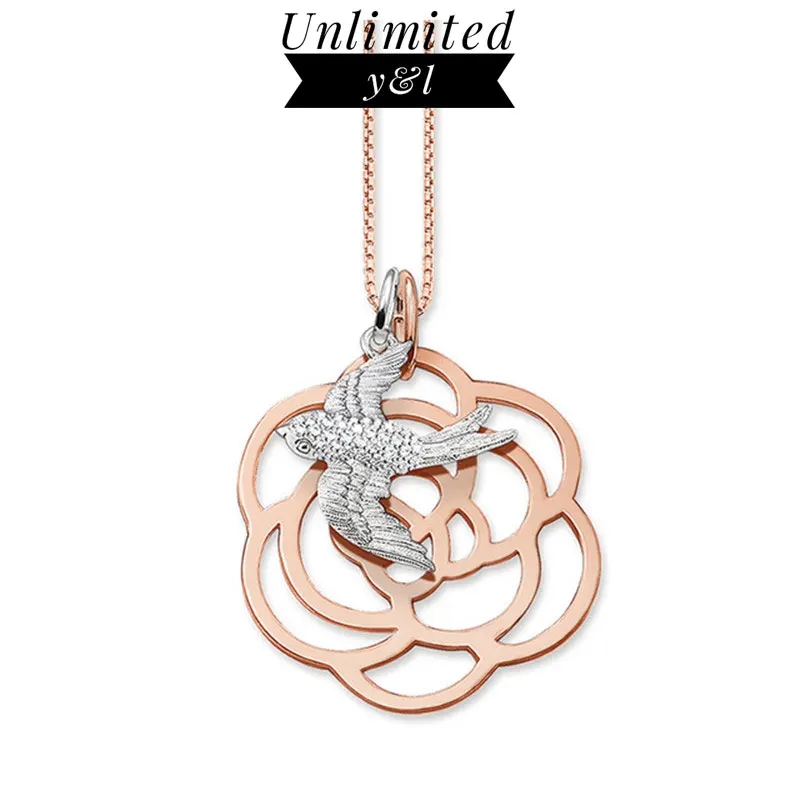 Animal Swallow Rose Gold Flower Pendant Necklaces for Women and Men Men Silver Fashion Good Jewelry Gifts Brand New
Animal Swallow Rose Gold Flower Pendant Necklaces for Women and Men Men Silver Fashion Good Jewelry Gifts Brand New