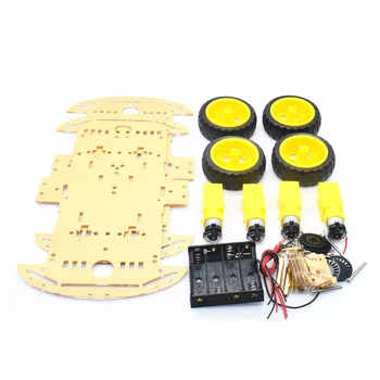 4WD Smart Robot Car Chassis Kits with Speed Encoder and Battery Box for arduino Diy Kit
4WD Smart Robot Car Chassis Kits with Speed Encoder and Battery Box for arduino Diy Kit