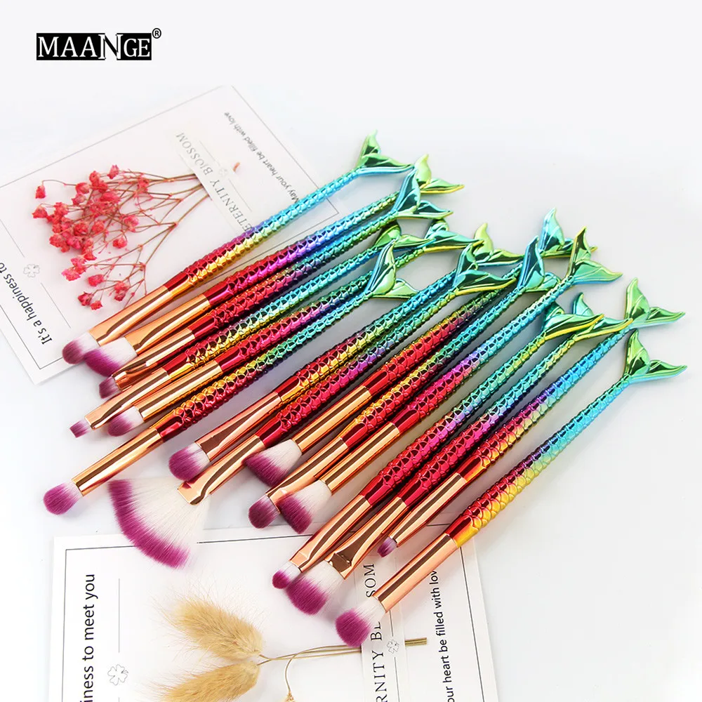 New Arrival 15Pc Mermaid Foundation Eyeshadow Contour Eye Lip Makeup Brushes Set Makeup Brushes Tool brochas maquillaje 40*
New Arrival 15Pc Mermaid Foundation Eyeshadow Contour Eye Lip Makeup Brushes Set Makeup Brushes Tool brochas maquillaje 40*