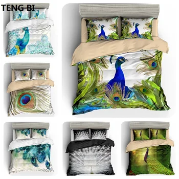New fashion simple style home textile digital printing peacock pattern bedding set US Australia EU country size 3PCS bedding
New fashion simple style home textile digital printing peacock pattern bedding set US Australia EU country size 3PCS bedding
