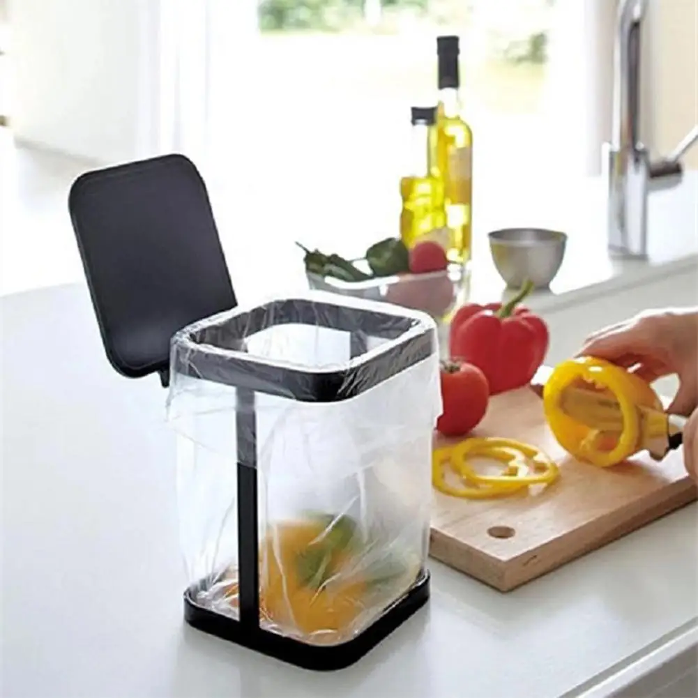 Tabletop Small Trash Can Storage Rack with Cover Simple Iron Desk Waist Paper Bucket Garbage Bag Holder for Kitchen Living Room
Tabletop Small Trash Can Storage Rack with Cover Simple Iron Desk Waist Paper Bucket Garbage Bag Holder for Kitchen Living Room