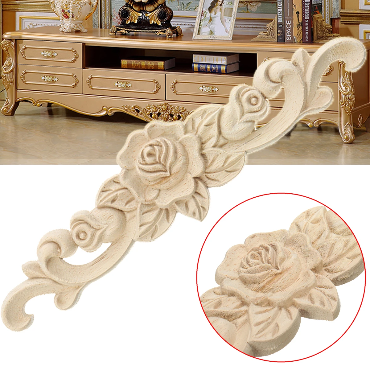 Retro Unpainted Floral Wood Carved Decal Corner Applique Frame For Home Furniture Wall Cabinet Door Decorative Crafts
Retro Unpainted Floral Wood Carved Decal Corner Applique Frame For Home Furniture Wall Cabinet Door Decorative Crafts
