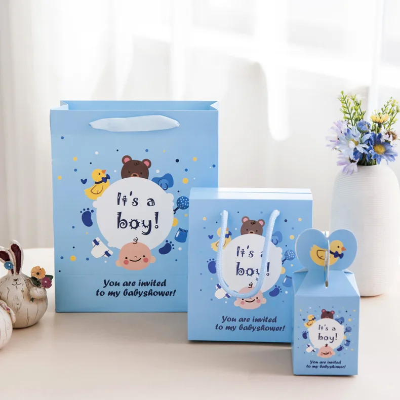 20pcs Baby Shower Boy Girl Candy Box Large Gift Box Paper Bags with Handles Kids Birthday Party Favor Boxes of Chocolates
20pcs Baby Shower Boy Girl Candy Box Large Gift Box Paper Bags with Handles Kids Birthday Party Favor Boxes of Chocolates