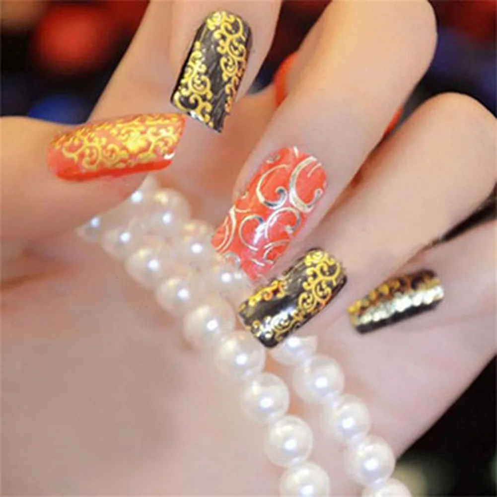 Hot Sale 108PCS Sliders Retro Hollow Embossed 3D Nail Stickers Gold Foil Blooming Flower 3D Nail Art Stickers Decals
Hot Sale 108PCS Sliders Retro Hollow Embossed 3D Nail Stickers Gold Foil Blooming Flower 3D Nail Art Stickers Decals