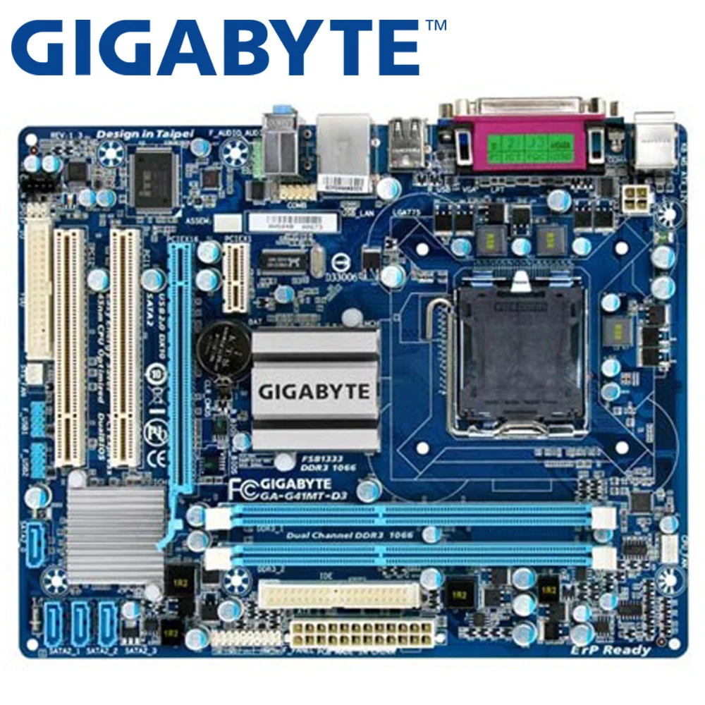 GIGABYTE GA-G41MT-D3 Desktop Motherboard G41 Socket LGA 775 For Core 2 Pentium Celeron DDR3 8G Original Used Mainboard G41MT-D3
GIGABYTE GA-G41MT-D3 Desktop Motherboard G41 Socket LGA 775 For Core 2 Pentium Celeron DDR3 8G Original Used Mainboard G41MT-D3