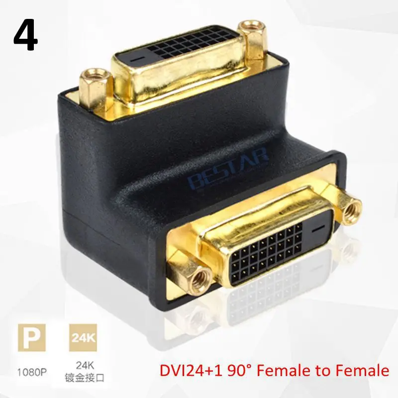 DVI Adapter,Elbow DVI To DVI Extension Connector 90 270 Degree Right Angled dvi 24+5 24+1 Male female Video for HDTV LCD Monitor
DVI Adapter,Elbow DVI To DVI Extension Connector 90 270 Degree Right Angled dvi 24+5 24+1 Male female Video for HDTV LCD Monitor