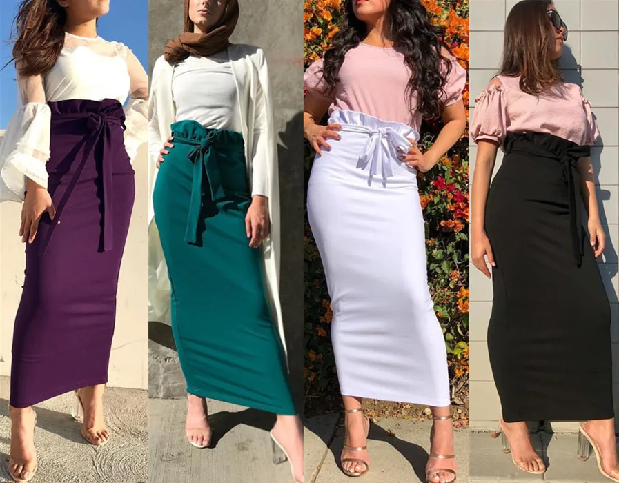 2019 4 Colors New fashion Muslim Women Maxi Skirts Middle East High Waist Long Skirt Islamic Clothing
2019 4 Colors New fashion Muslim Women Maxi Skirts Middle East High Waist Long Skirt Islamic Clothing
